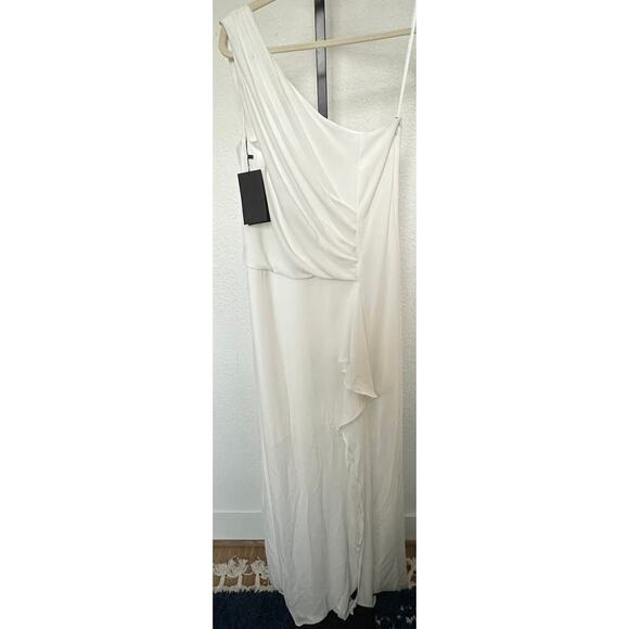 Halston | One Shoulder Drape Gown - Picture 3 of 7